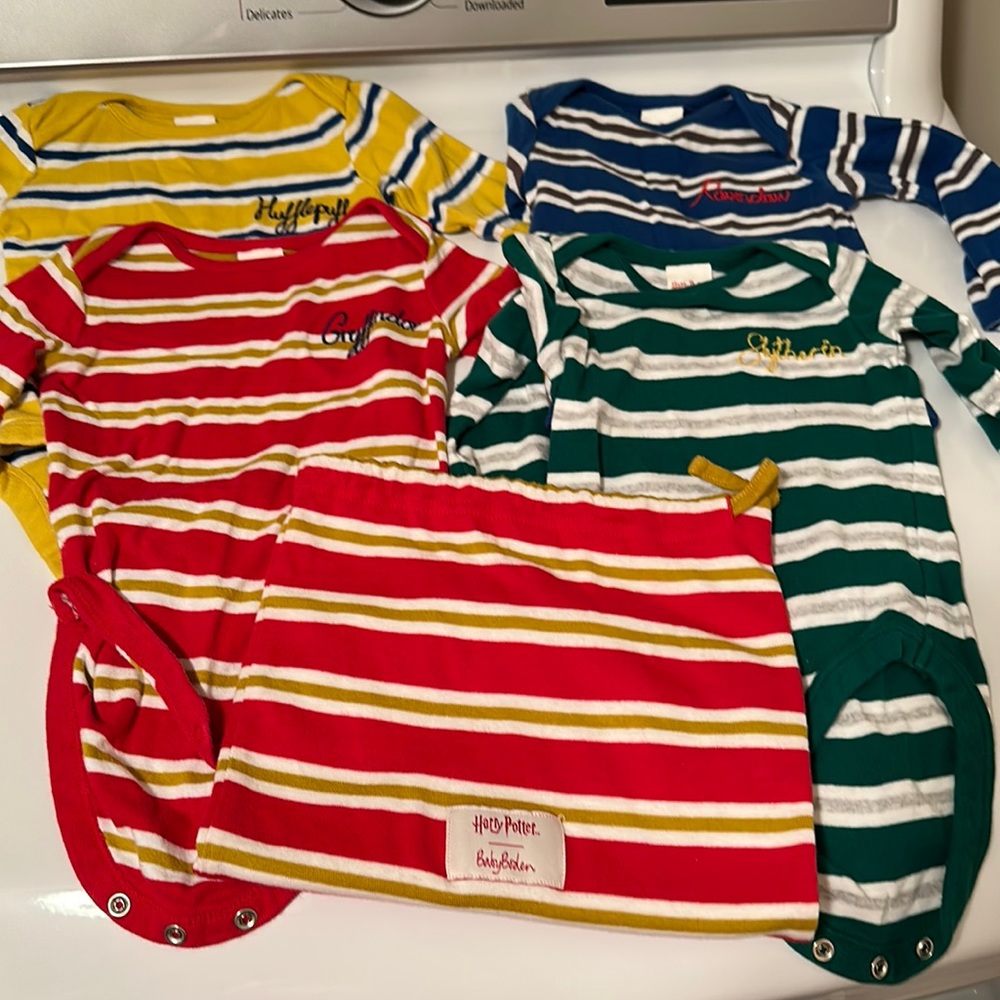 4 set of Baby Boden Harry Potter onesies 3-6 month with bag